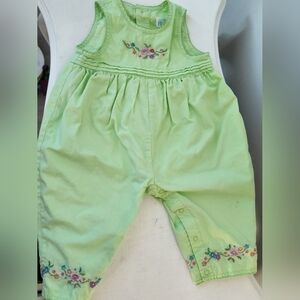 The Children's Place Girl's Green Floral Jumper 12 Months